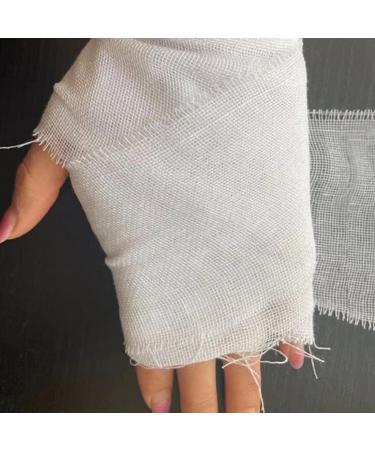 Halloween Show Gauze Roll 2-Pack White Gauze Wrap for Cosplay Injury Props & Acting | Stiff Elastic Bandage 5m - Buy Online on GoSupps.com