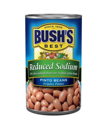 Bush's Pinto Beans 15.5oz Can (Pack of 6) - Reduced Sodium - Buy Online on GoSupps.com