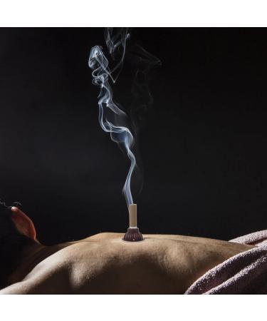 Healvian Moxibustion Sticks & Base - 50 Sets of Mini Moxibustion Bars for Acupuncture | Handmade Mugwort Rods for Salons - International Shipping Available - Buy Online on GoSupps.com