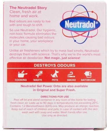 Neutradol Fresh Pink Carpet Deodoriser and Gel Power Orb Set - 2 x Carpet Deodoriser and 2 x Gel Power Orbs for Home and Office - Buy Online on GoSupps.com