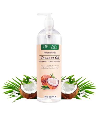 Elitzia Coconut Oil Face Body Moisturiers Massage Oil Hair Oil Conditoner Makeup Remover Fix Flyaways Versatile Base Oil Body Skin Care Products For Man and Women 100% Pure Natural 7.44fl.oz ETMS015