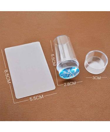 Buy Babysbreath Clear Nail Art Stamper & Scraper Set - Transparent Silicone Marshmallow Tool for Perfect Nail Designs | International Shipping Available - Buy Online on GoSupps.com