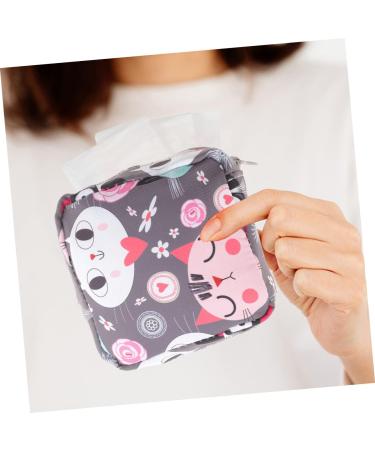 KOMBIUDA 4pcs Sanitary Napkin Storage Bags - Cute Zipper Period Pouch Set for Teen Girls - Travel Toiletry Bag Organizer - Buy Online on GoSupps.com