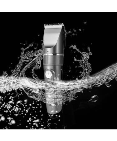 Buy Household Electric Hair Clipper with LCD Display - 18cm Gray | Best International Shipping - Buy Online on GoSupps.com