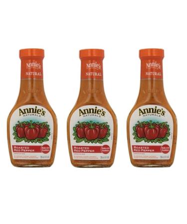 Annies Natural Dressing ,Roasted Red Pepper ,8 Fl oz, (Pack of 3)