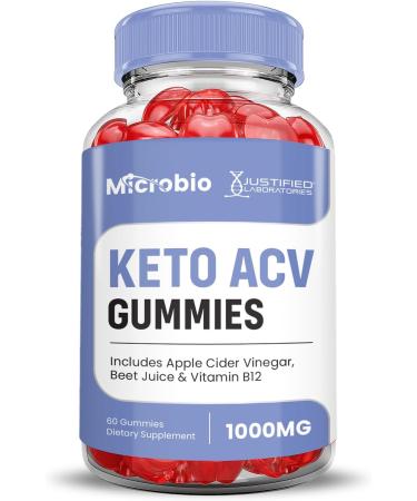 Buy 2 Pack Microbio Keto ACV Gummies 1000MG - Advanced Apple Cider Vinegar Formula with Pomegranate & Beet Juice - Vegan Non-GMO - 120 Gummies for Weight Loss & Energy - Buy Online on GoSupps.com