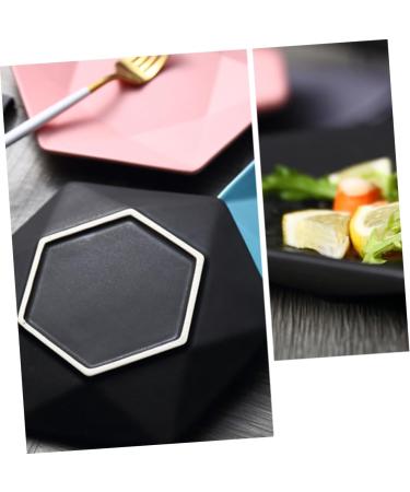 Zerodeko Porcelain Dish Round Serving Dish Service Plate Ceramic Steak Dish Lunch Bucks Ceramic Steak Plate Appetizer Plate Serving Platters Kitchen Appliance Plates Dessert Platters medium Pink - Buy Online on GoSupps.com
