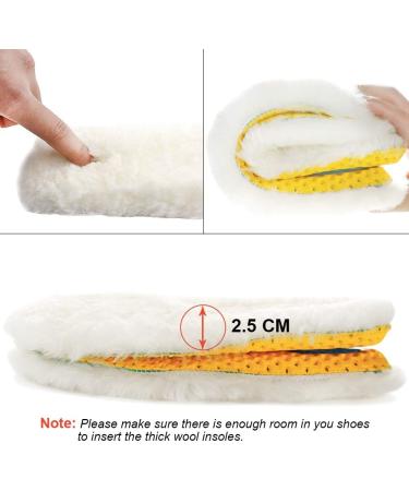 Ailaka Sheepskin Sport Wool Insoles - Premium Thick Fur Fleece Inserts for Shoes - 1 Pair - Buy Online on GoSupps.com