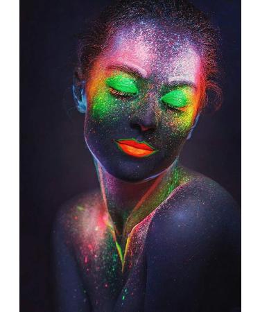 UV Glow Blacklight Face and Body Paint - 6 Color Set for Stage, Clubbing, and Costume Makeup - Buy Online on GoSupps.com