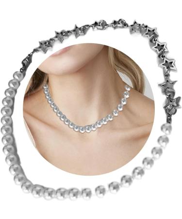 Oralgo's Delicate Hollow Star Trailer Necklace - Trendy Gift for Women & Girls | Alloy & Art Beads Jewelry - Buy Online on GoSupps.com