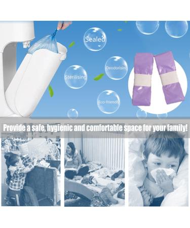 Youjia 9 Pieces 4.5m Universal Refill Film for Diaper Pail Bags Odor Protection & Smell Control | International Shipping - Buy Online on GoSupps.com