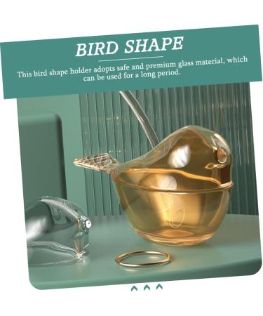 HOMSFOU 4 Pcs Bird Jewelry Box Handmade Blown Glass Figurine Crystal Bird Figurine Glass Clear Ornaments Jewelry Case Bracelet Miniature Holder Desktop Storage Jar Animal Travel The Bird - Buy Online on GoSupps.com