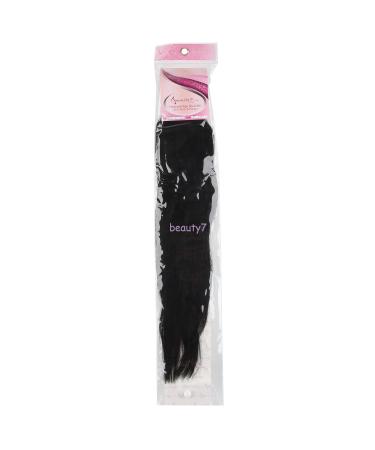 Beauty7 50 STK U-Tips 100% Remy Real Hair Extensions - 24 Inch #1 Black - 60cm Bonding Strands - Buy Online on GoSupps.com