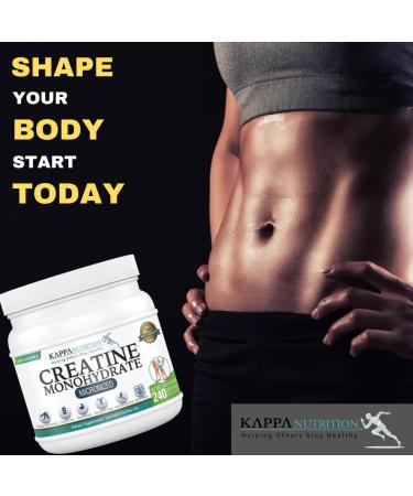 KAPPA NUTRITION Creatine Monohydrate Micronized 2.5g - 240 Servings | Premium Quality Creatine for Maximum Performance | International Shipping Available - Buy Online on GoSupps.com