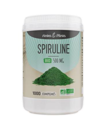 Herbs and Plants Spirulina Bio 1000 Tablets 500 mg