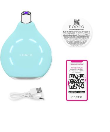 FOREO Kiwi Whitehead & Blackhead Remover Tool - Facial Vacuum for Face & Nose Pore - Pimple Popper Device with Anti-Blemish Light - Arctic Blue - Buy Online on GoSupps.com
