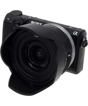 Fotodiox Reversible Lens Hood Kit for Sony E PZ 16-50mm F3.5-5.6 OSS - Tulip Flower Hood w/ Cap - Compatible with Sony E-Mount Power Zoom Lens - Buy Online on GoSupps.com
