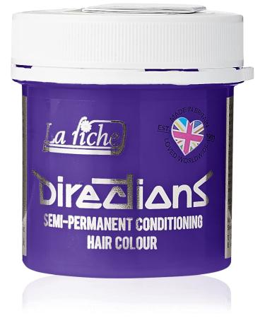 DIRECTIONS Lilac Semi-Permanent Hair Colour - 88ml Tub Lilac 88 ml (Pack of 1)