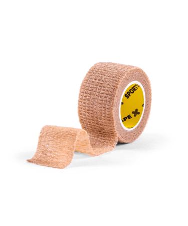 SPORTTAPE Cohesive Finger Tape - 2.5cm x 4.5m | Compression Bandage - Beige | Self-Adhesive Wrap | Vetwrap Thumb Tape Goalkeeper Finger Tape - Single Roll 2.5cm x 4.5m - 1 Roll - Buy Online on GoSupps.com