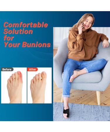 Bunion Corrector for Women - Copper Compression Splint & Brace for Big Toe Straightening (2PC - Buy Online on GoSupps.com