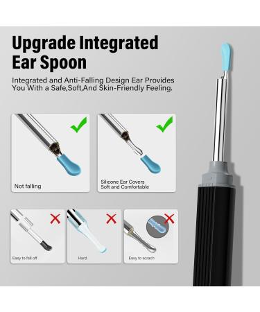 Ear Wax Cleaner with Camera - 1080P HD Otoscope & Earwax Removal Tool Kit - 8 Accessories for iOS & Android - Buy Online on GoSupps.com