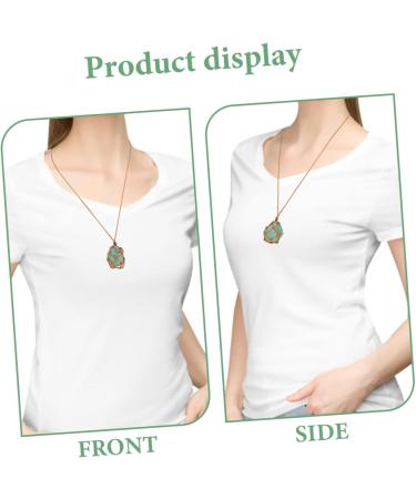 Outanaya Dainty Necklace Fluorite Pendant Necklaces Teal Decorations Green Compact Crystal Pendant Necklace Pendant Delicate - Buy Online on GoSupps.com