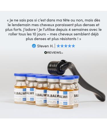 Dr. Balwi Microneedling Roller & Hair Growth S rum Set Anti-chute des cheveux renforce les racines des cheveux favorise la croissance des cheveux avec Procapil et cellules souches sans silicone - Buy Online on GoSupps.com