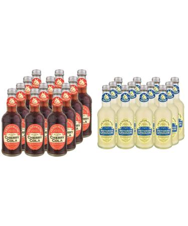 Fentimans Cherry Cola 275ml (Pack of 12) & Traditional Victorian Lemonade 275 ml (Pack of 12)
