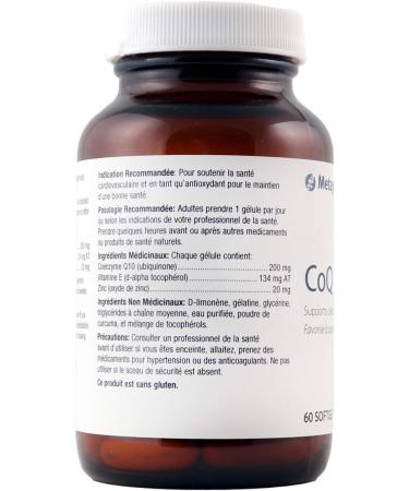 Metagenics CoQ10 ST-100 Highly Absorbable 100 mg Coenzyme Q10 Supplement to Help Support Energy Production and Cardiovascular Function - 60 Softgels - Buy Online on GoSupps.com