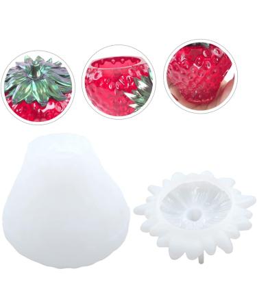 STOBOK 3 Sets Strawberry Storage Mold Resin Crafts Epoxy Candle Molds Silicone Fruit Jar Mould Fruit Jar Mold Silicone Molding Silicone Mold Fruit Pot Fruit Pot Mould DIY Material Bottle - Buy Online on GoSupps.com