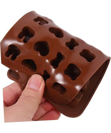 Zerodeko Ice Cube Tray 6 pcs Adorable Mold Tools Fondant Molds Candy Ice Cube Chocolate Silicone DIY Lovely Cookie for 21X10.2cmx2pcs Brown 2x2pcs - Buy Online on GoSupps.com