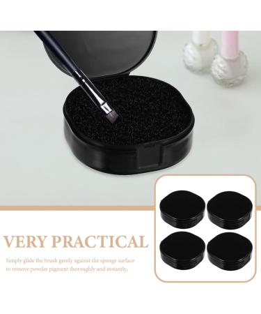 FRCOLOR 12 Pcs Makeup Brush Cleaning Box & Color Removal Sponge | Dry Makeup Cleaner & Make up Removal Plastic Box - Buy Online on GoSupps.com