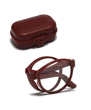 GHARAZ Women's Folding Reading Glasses Portable Blue Light Filter Computer Reading Aid (Color : Red Size : 2.0+) 2.0+ Red