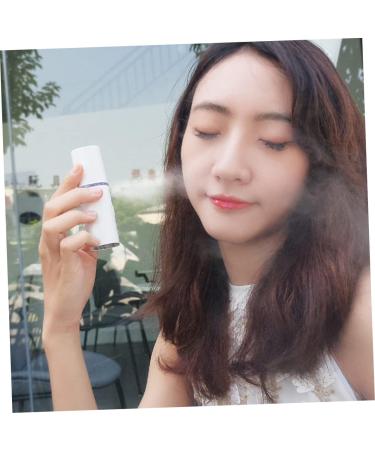 BIUDECO 1pc Mist Sprayer Steamer Plush Makeup Bag Moisturizing Sprayer Portable Facial White Steamboat Face 11.5*3cm White - Buy Online on GoSupps.com