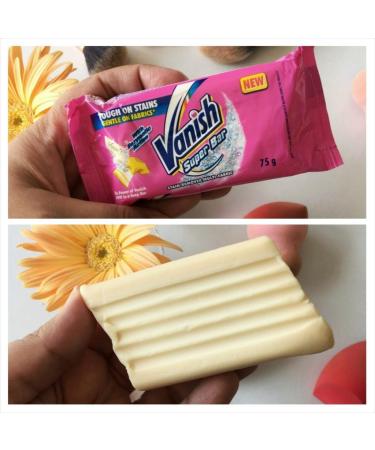 Vanish Stain Remover Bar Super Multi Fabric Soap | Pack of 3x 75g | Pre-Wash Instant Action | Fresh Scent | Enzymatic Action for Stubborn Stains | Suitable for Colored and White Fabrics. - Buy Online on GoSupps.com