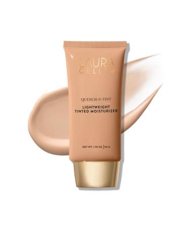 LAURA GELLER NEW YORK Quench-n-Tint Tinted Moisturizer - Sheer to Light Buildable Coverage - Natural Glow Finish - Lightweight Formula with Hyaluronic Acid 03 Light/Medium 1.76 Fl Oz (Pack of 1) 03 Light/Medium