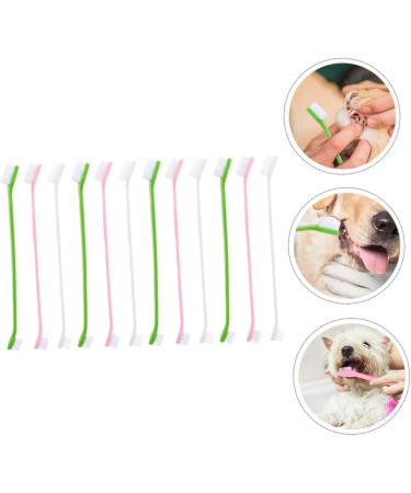 CORHAD 12pcs Double Head Dog Toothbrush Dog Finger Toothbrush Dog Toothbrush Toothpaste Dog Tooth Care Pp - Buy Online on GoSupps.com