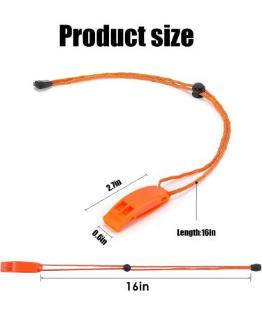 Super Loud Trill Pipe - 2 Pack Emergency Signal with Reflective Lanyard for Boating Camping Hiking & Swimming Safety - Buy Online on GoSupps.com