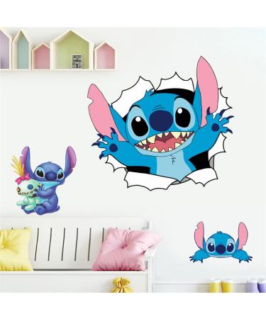 Lilo and Stitch 3D Wall Stickers - Kids Cartoon Decals for Nursery and Bedroom Decor | 16.5X23.6 inch - Buy Online on GoSupps.com