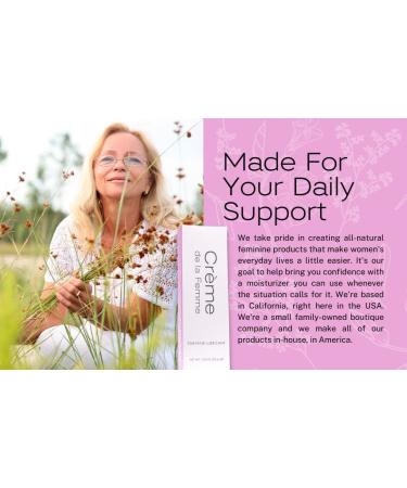 Crme De La Femme Vaginal Dryness Cream | Menopause Remedy | Natural Moisturizer - 1.15 oz Pack with Free Applicator - Buy Online on GoSupps.com
