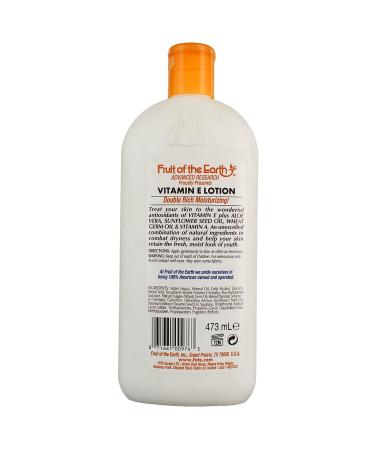 Fruit of The Earth Vitamin E Skin Care Lotion 16 Fl Oz - Gentle Healing Formula (3 Pack) - Buy Online on GoSupps.com