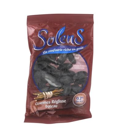 Solens - Solens Licorice Erasers Boat 100 g