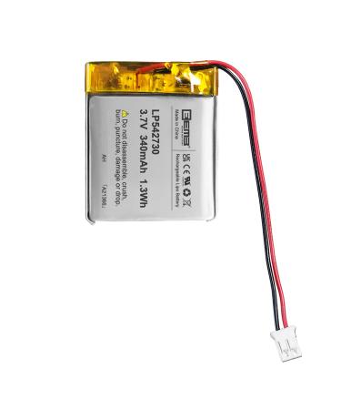 EEMB 3.7V Lipo Battery 340mAh 542730 Lithium Polymer ion Battery Rechargeable Lithium ion Polymer Battery with JST Connector Make Sure Device Polarity Matches with Battery Before Purchase!!! 542730 (340mAh)