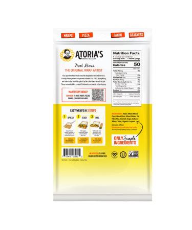 Atorias Family Bakery Mini Lavash bread w/ Whole Grain & Flax Perfect for sandwich bread  wraps or pizza crust 50 calories  5g net carbsKeto-friendly (4 packs of 6 flatbreads  24 pieces) Whole Grain and Flax Lavash 8 Count (Pack of 4) - Buy Online on GoSupps.com