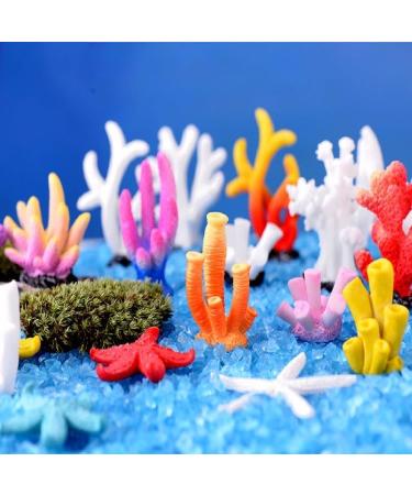 Movoja 2 Pieces Aquarium Decoration Corals - White Coral for Fresh & Salt Water Aquariums - Enhance Your Aquaristics - Buy Online on GoSupps.com
