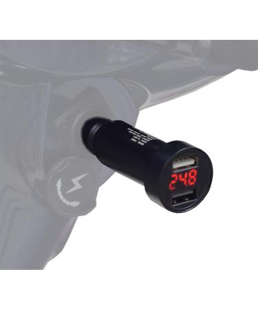 AlveyTech XLR Dual Port USB Charging Adapter with Digital Voltage Meter - Fast Charge for Power Chairs, Mobility Scooters, Electric Wheelchairs, E-Bikes - Charger Adaptor Accessories - Buy Online on GoSupps.com