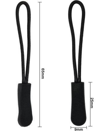 Vesaneae 20 Pack Zipper Pulls - 6.5 cm Black Zipper Extensions for Backpacks Luggage & Handbags - Buy Online on GoSupps.com