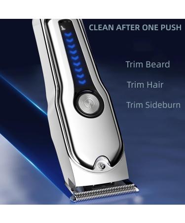 Premium Beard Trimmer for Men - Cordless Barber Clipper Kit & T Blade Trimmer - Adjustable Electric Razor for Mustache & Body Hair - Perfect Men's Gift in Silver - Buy Online on GoSupps.com