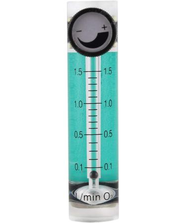 ecaqlin 0.1-1.5LPM 1.5L Oxygen Flow Meter Flowmeter with Control Valve for Oxygen Air Gas - Buy Online on GoSupps.com