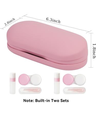 Buy E-Pink Double Sided Eyeglass & Contact Lens Case - 2 in 1 Portable Durable & Multifunctional for International Shipping - Buy Online on GoSupps.com